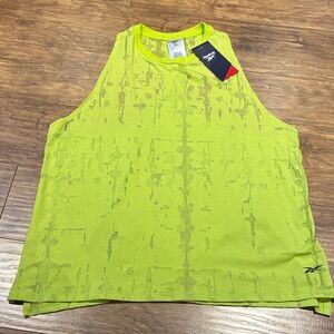 Reebok Acid Yellow Burnout tank top